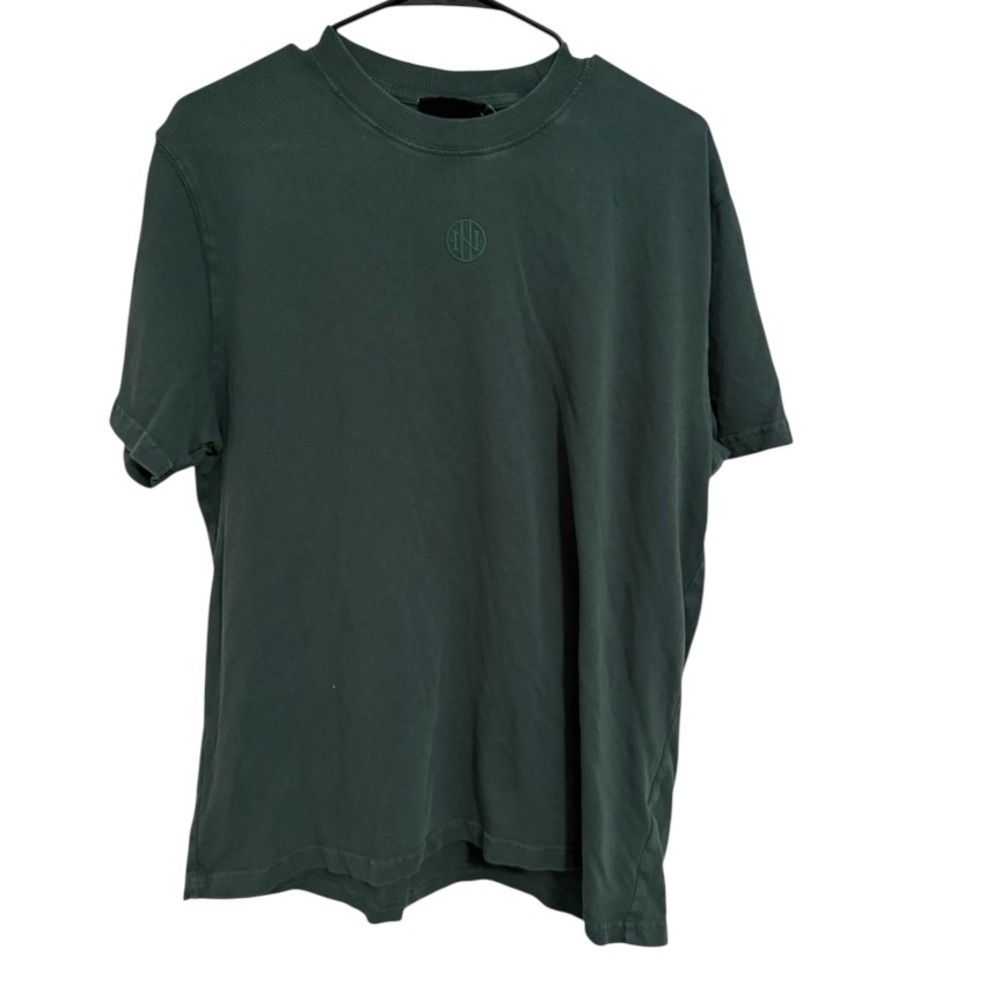 Ninth Hall Fundamentals Minimalist Distressed Faded Tee Forest Green Mens Medium